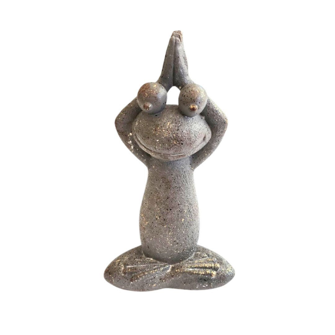 Stretching yoga frog