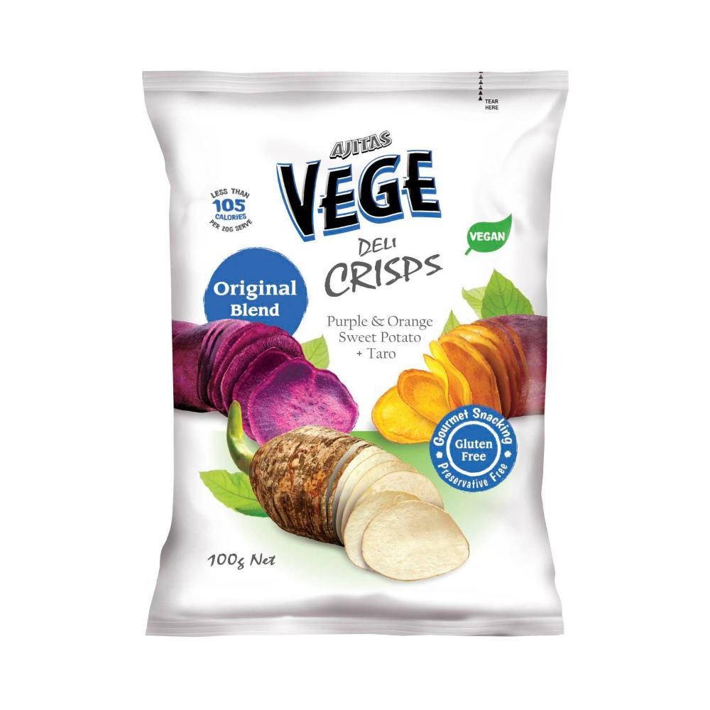 Vege Deli Crisps Original Orange And Purple