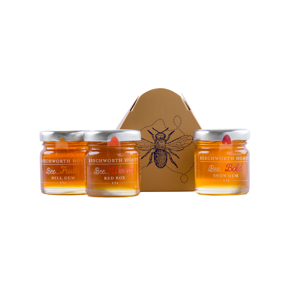 Beechworth Honey - Limited Edition Mini Trio Gift Pack Gold 45g x 3