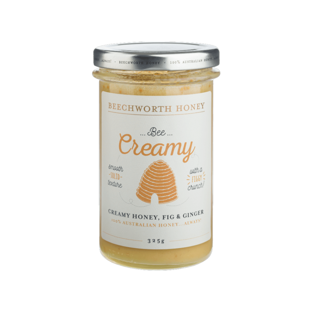 Bee Creamy Honey Fig & Ginger 325g - Beechworth Honey