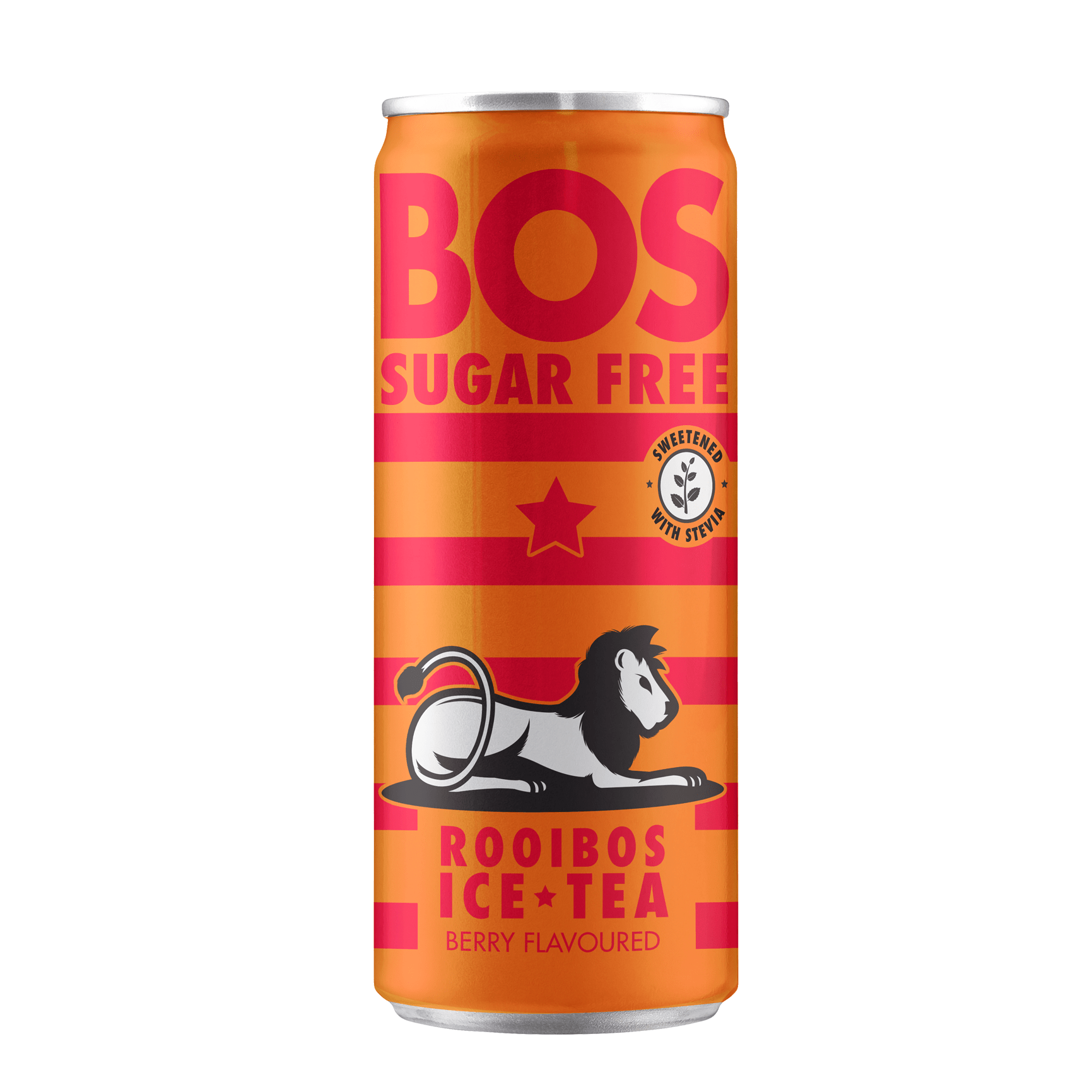 BOS Sugar Free Peach Flavoured Iced Tea Can 300 ml