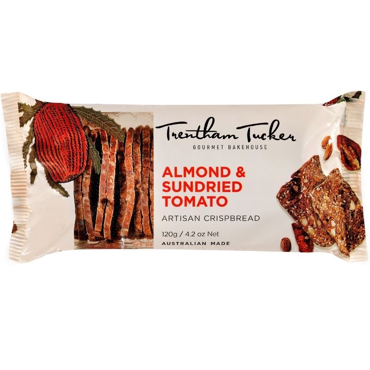 Trentham Tucker - Artisan Crispbread Almond Sundried Tomato