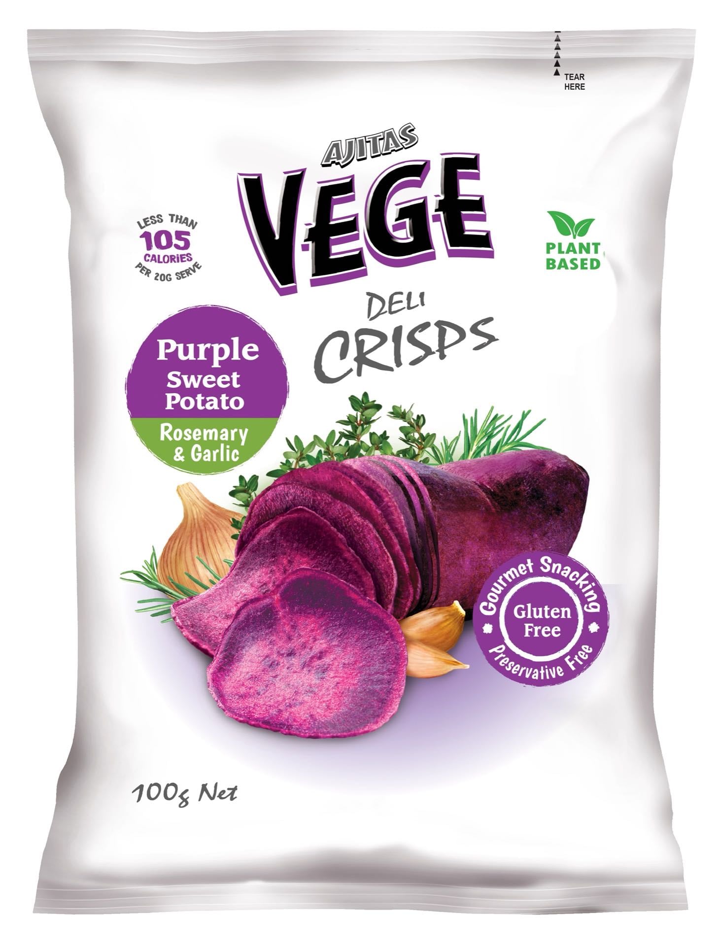 Ajita Vege Crisps Purple 100g