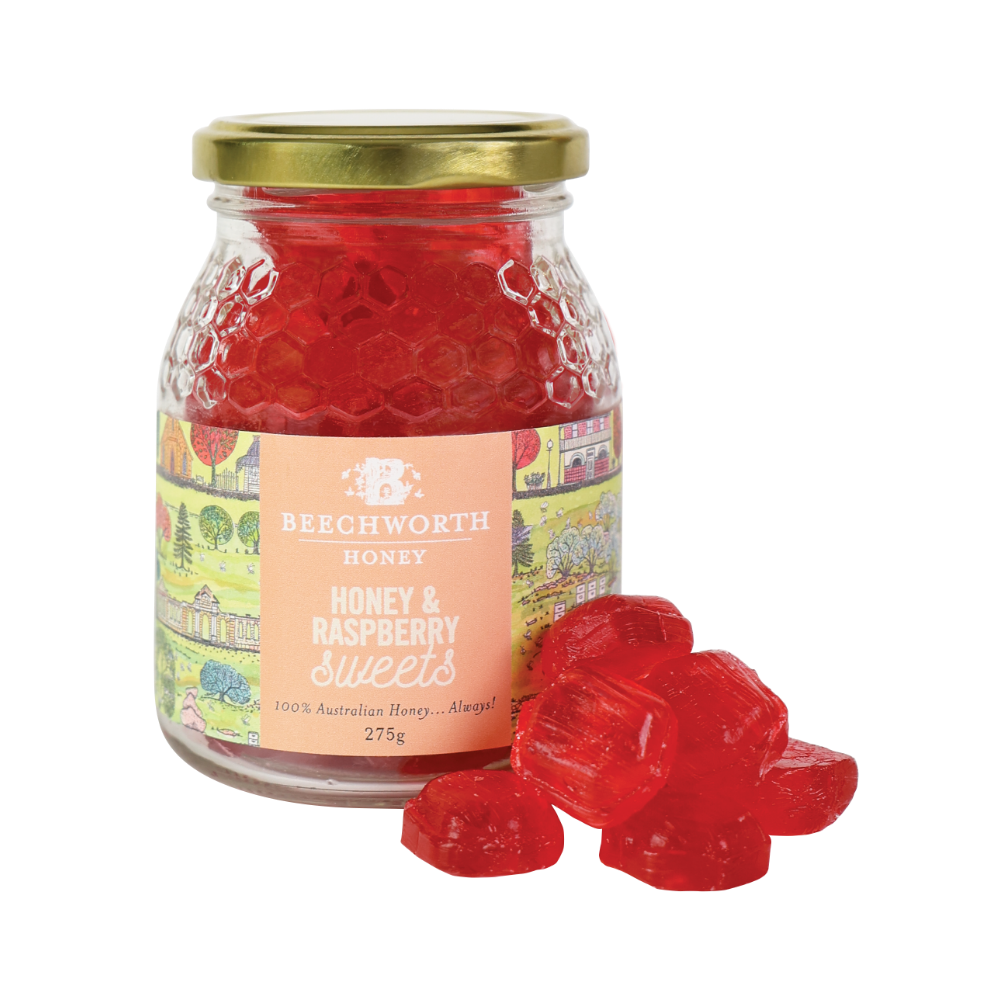 Beechworth Honey - Honey & Raspberry Sweets 275g